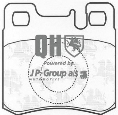 JP GROUP 1363700419 -  Комплект тормозных колодок, дисковый тормоз